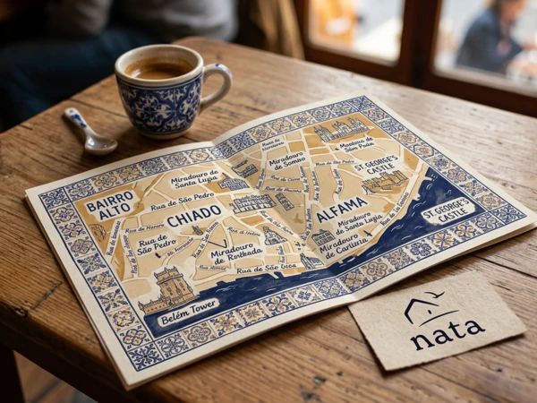 mapa turistico lisboa nata portuguese homes